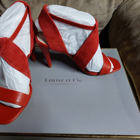LOUISE et Cie Red Heel Sandals - Picture 5 of 8